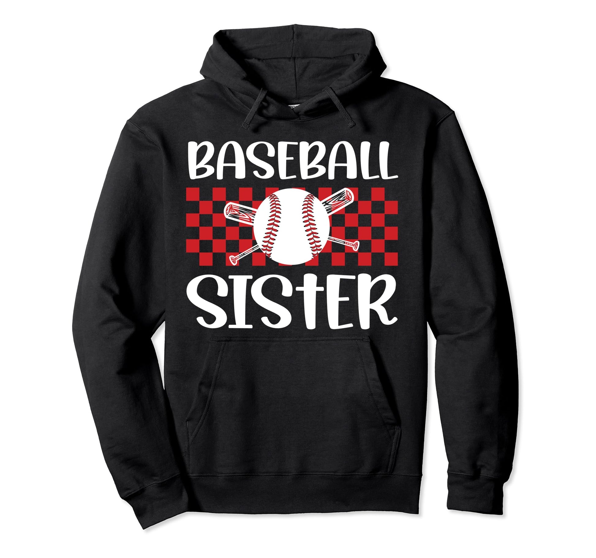 Baseball Sister Baseball Player Hoodie - Aesthetic Graphic Men Women - T-Shirt, Sweatshirt, Hoodie