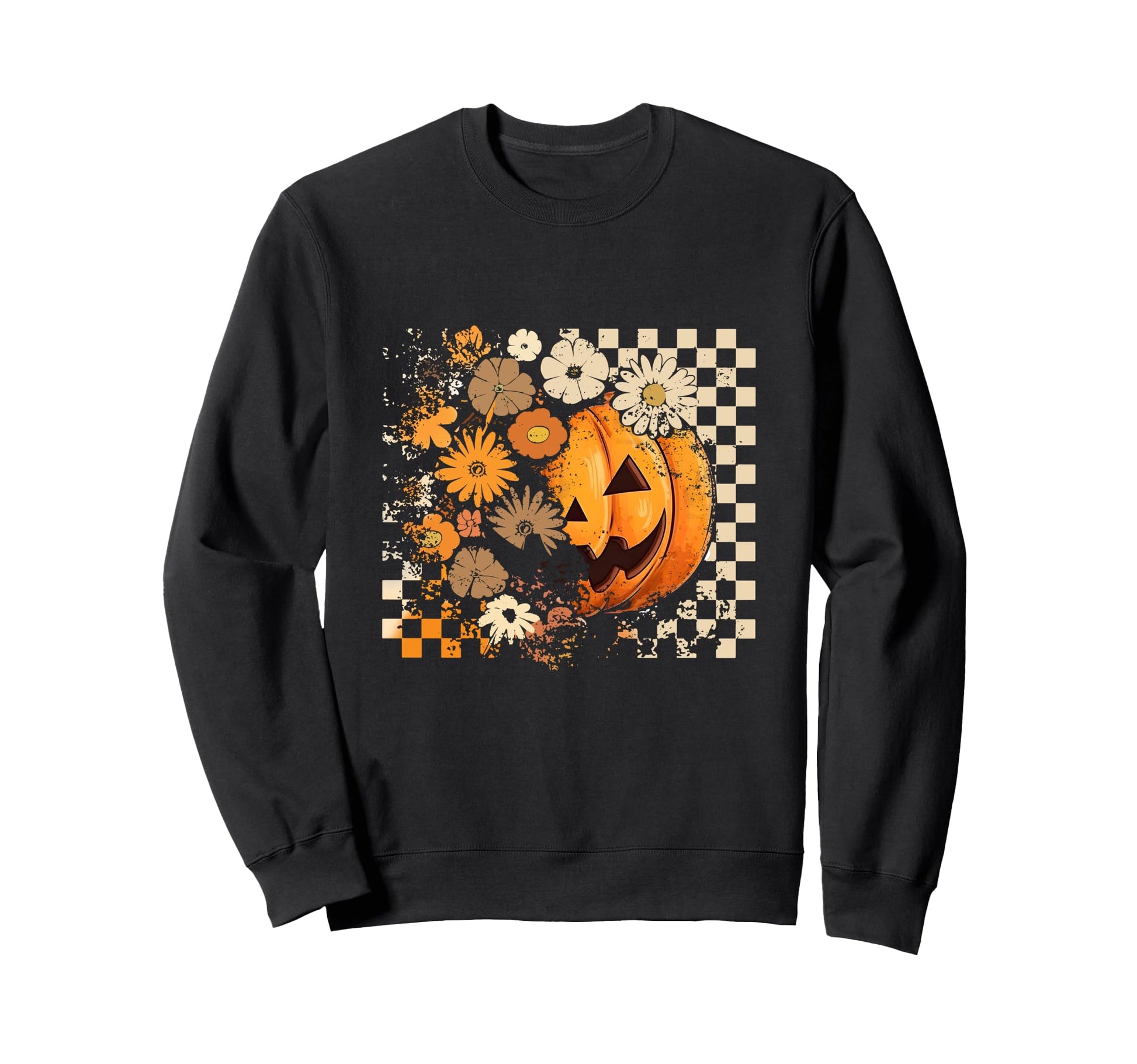 Boho Floral Halloween Fall Sweatshirt - Casual Everyday Wear for Adults - T-Shirt, Sweatshirt, Hoodie