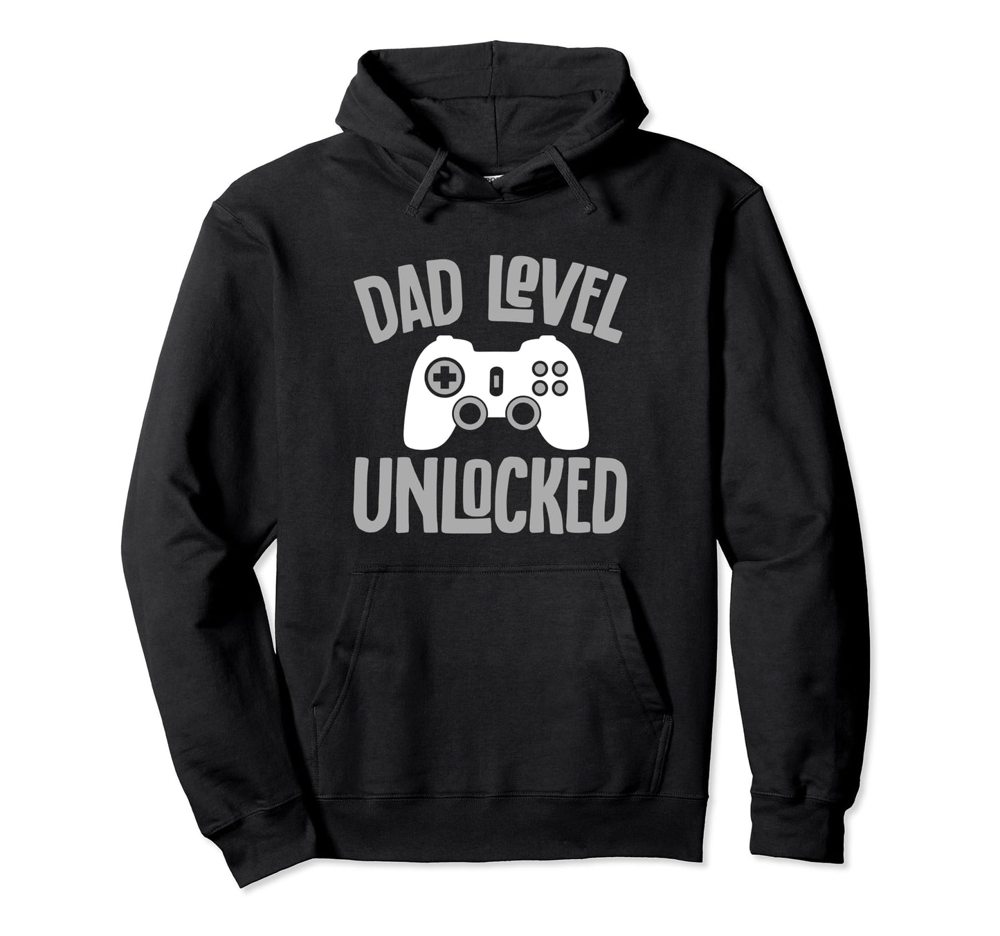 Gamer Dad Funny Dad Level Unlocked Hoodie - Casual Everyday Wear Unisex - T-Shirt, Sweatshirt, Hoodie