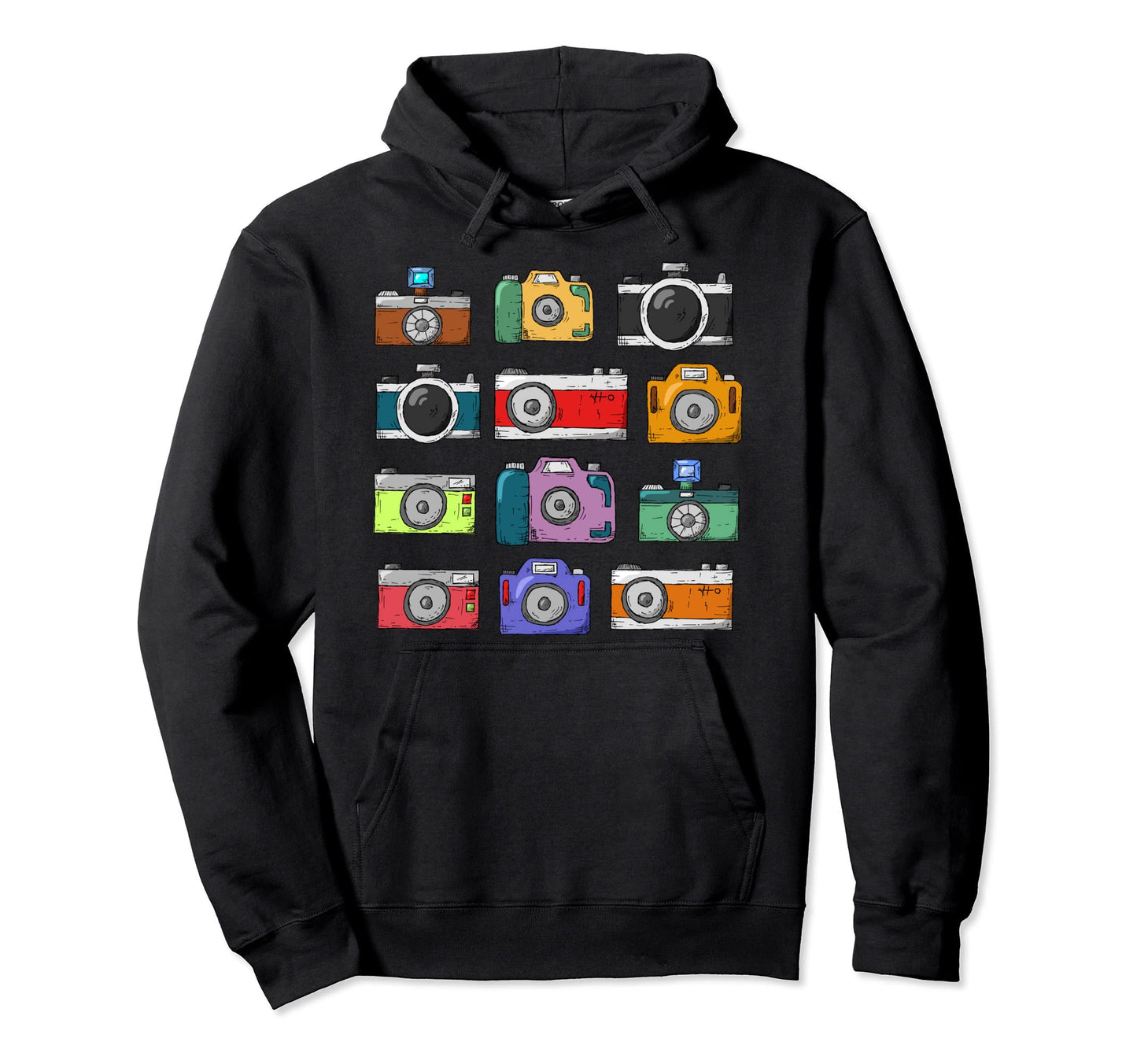 Photo Camera Photographer Hoodie - Graphic Print for Adults - T-Shirt, Sweatshirt, Hoodie