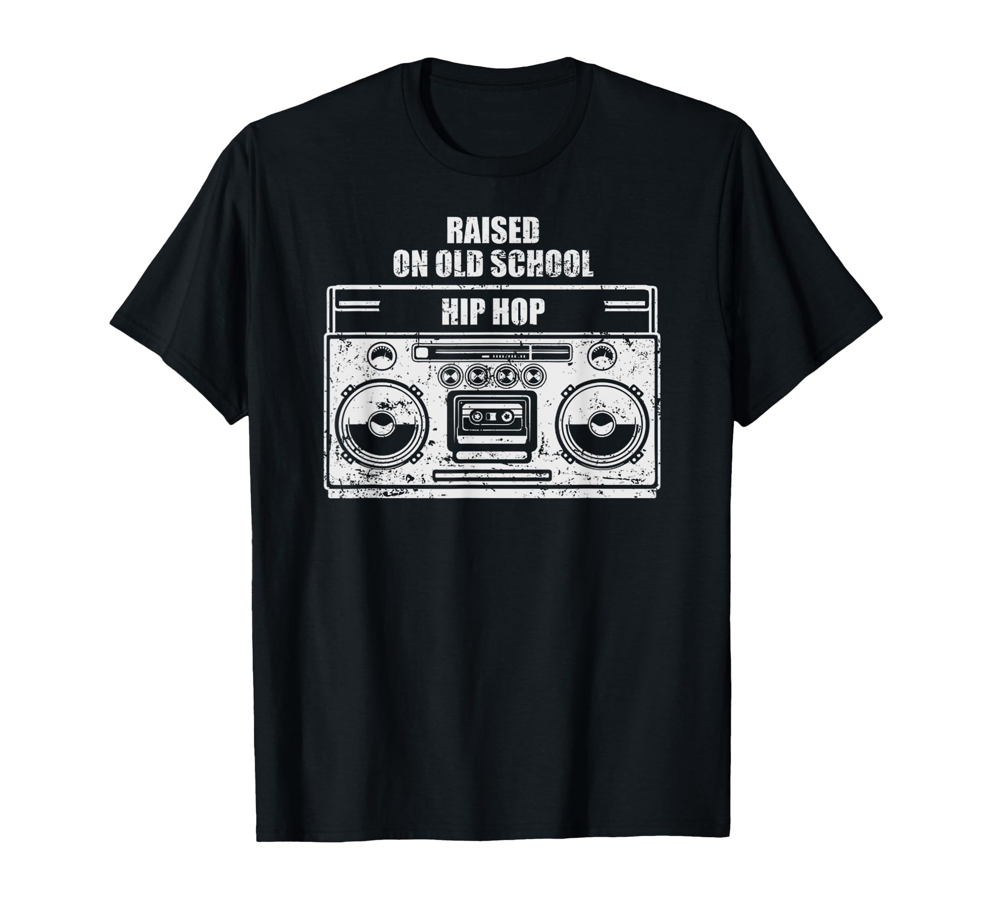 Raised Old School Hip Hop Funny Radio T-Shirt - Streetwear Style Unisex - T-Shirt, Sweatshirt, Hoodie