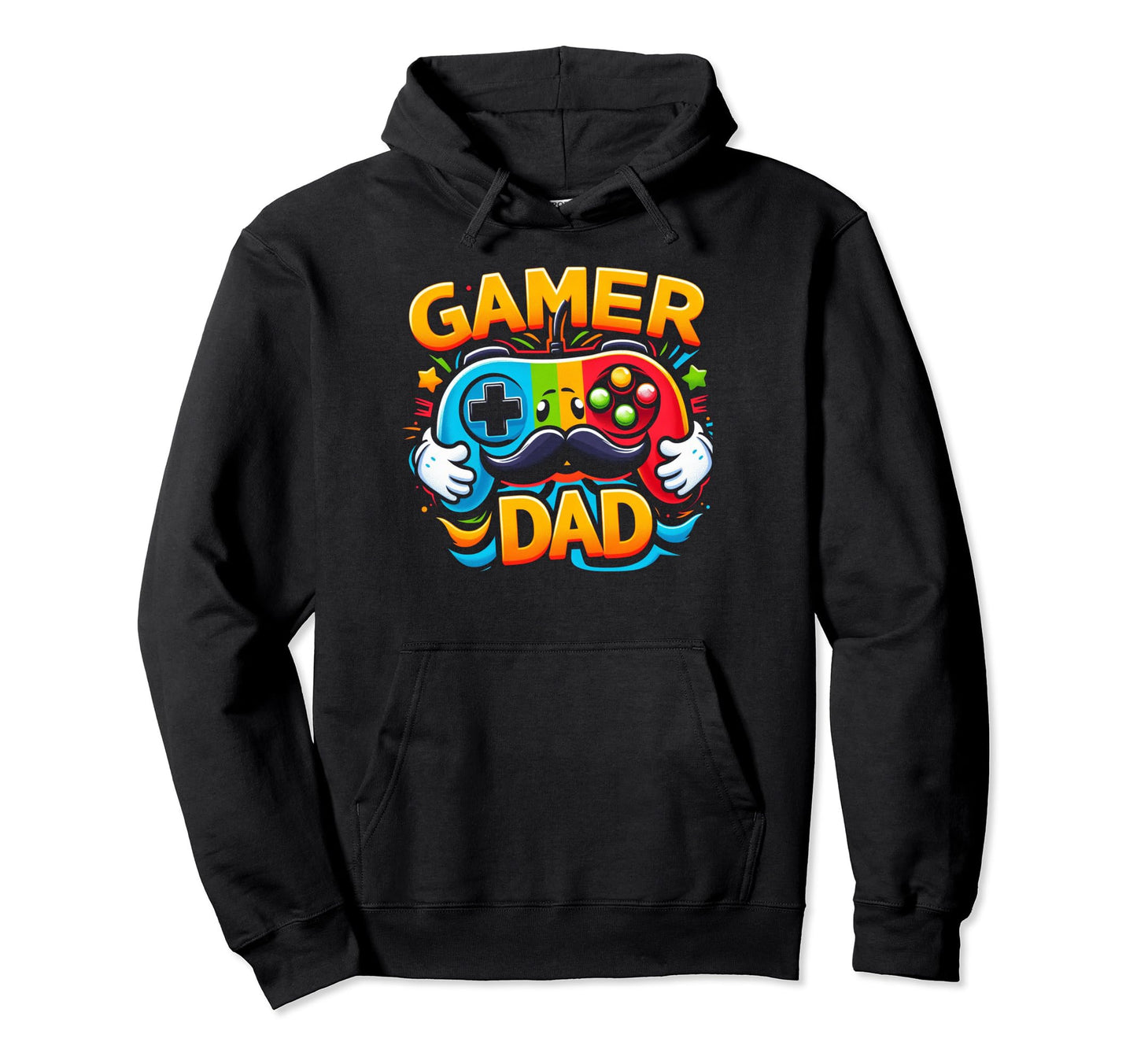 Gamer Dad Game Controller Gaming Video Hoodie - Trendy Graphic for Adults - T-Shirt, Sweatshirt, Hoodie