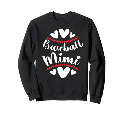 Baseball Mimi Grandma Proud Mimi Sweatshirt - Custom Art Print Unisex - T-Shirt, Sweatshirt, Hoodie