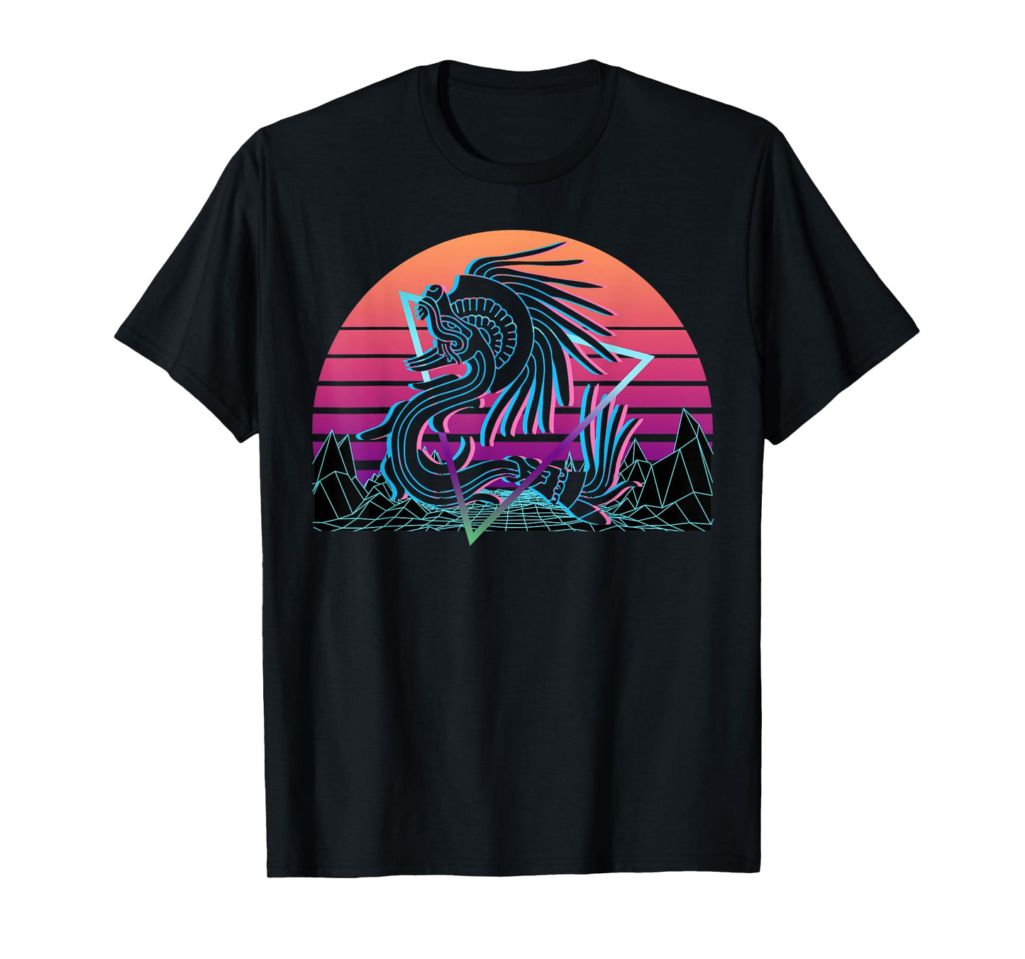 Quetzalcoatl Ancient Mayan Aztec Toltec T-Shirt - Custom Art Print Unisex - T-Shirt, Sweatshirt, Hoodie
