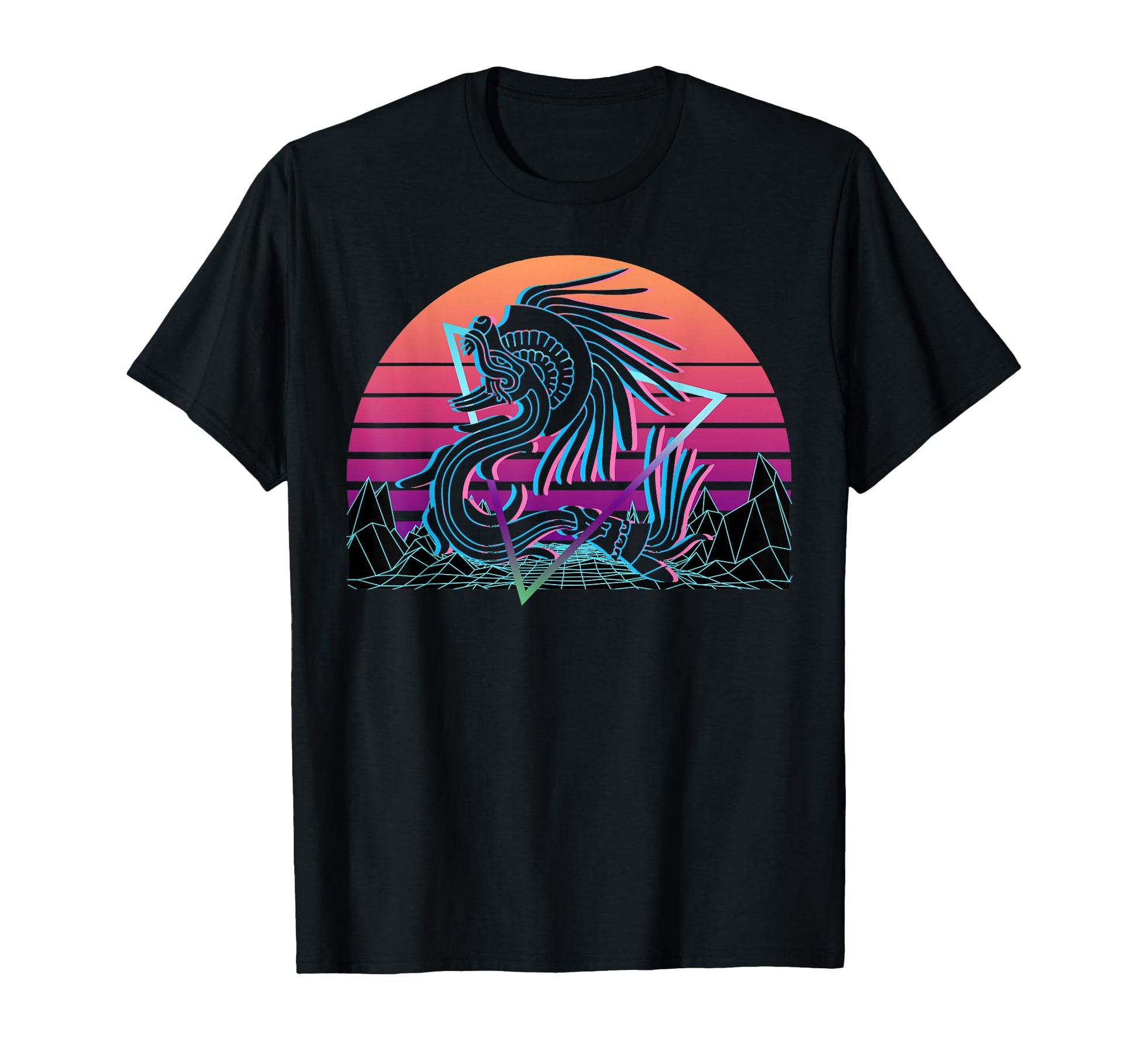 Quetzalcoatl Ancient Mayan Aztec Toltec T-Shirt - Custom Art Print Unisex - T-Shirt, Sweatshirt, Hoodie