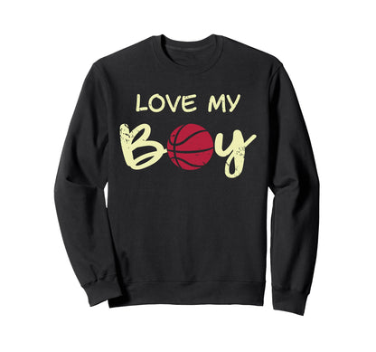 Love My Funny Basketball Mom Sweatshirt - Custom Art Print Unisex - T-Shirt, Sweatshirt, Hoodie