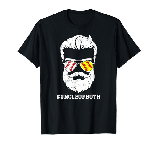Uncle Both Baseball Softball Uncle T-Shirt - Aesthetic Graphic for Adults - T-Shirt, Sweatshirt, Hoodie