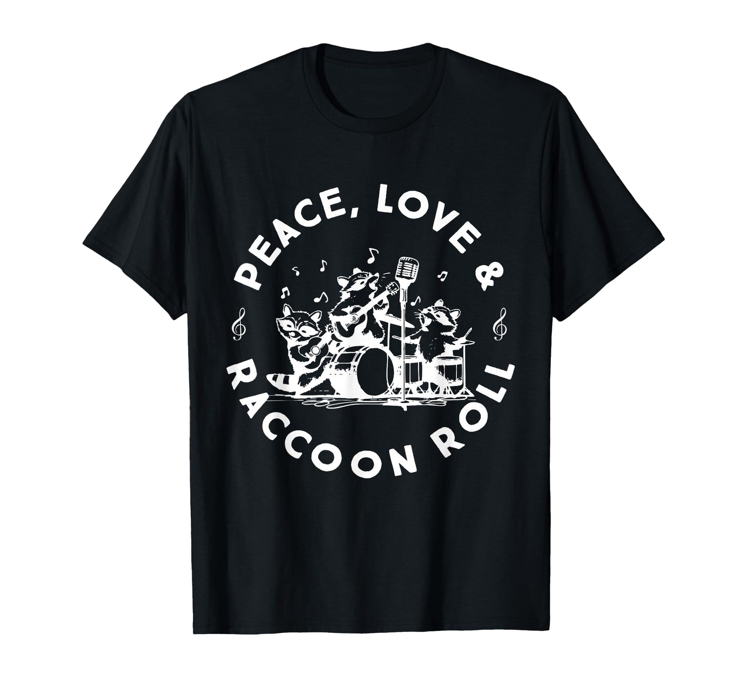 Raccoon Rock And Roll Music Raccoon T-Shirt - Unique Graphic Unisex - T-Shirt, Sweatshirt, Hoodie