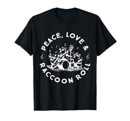 Raccoon Rock And Roll Music Raccoon T-Shirt - Unique Graphic Unisex - T-Shirt, Sweatshirt, Hoodie