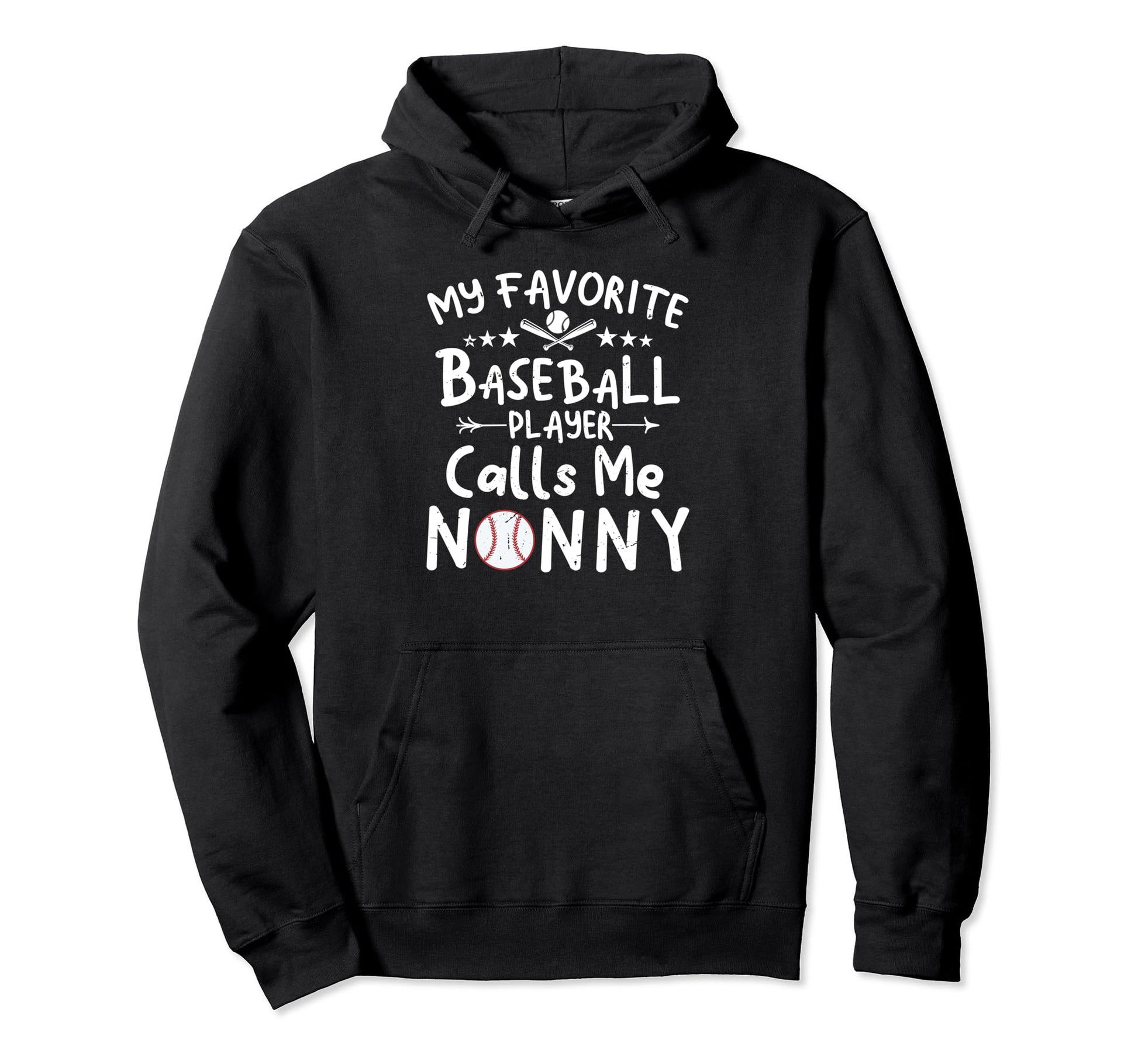 My Favorite Baseball Player Calls Me Nonny Hoodie - Trendy Graphic Unisex - T-Shirt, Sweatshirt, Hoodie