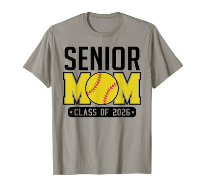 Senior Mom Class 2026 Baseball Mom T-Shirt - Unique Graphic Men Women - T-Shirt, Sweatshirt, Hoodie