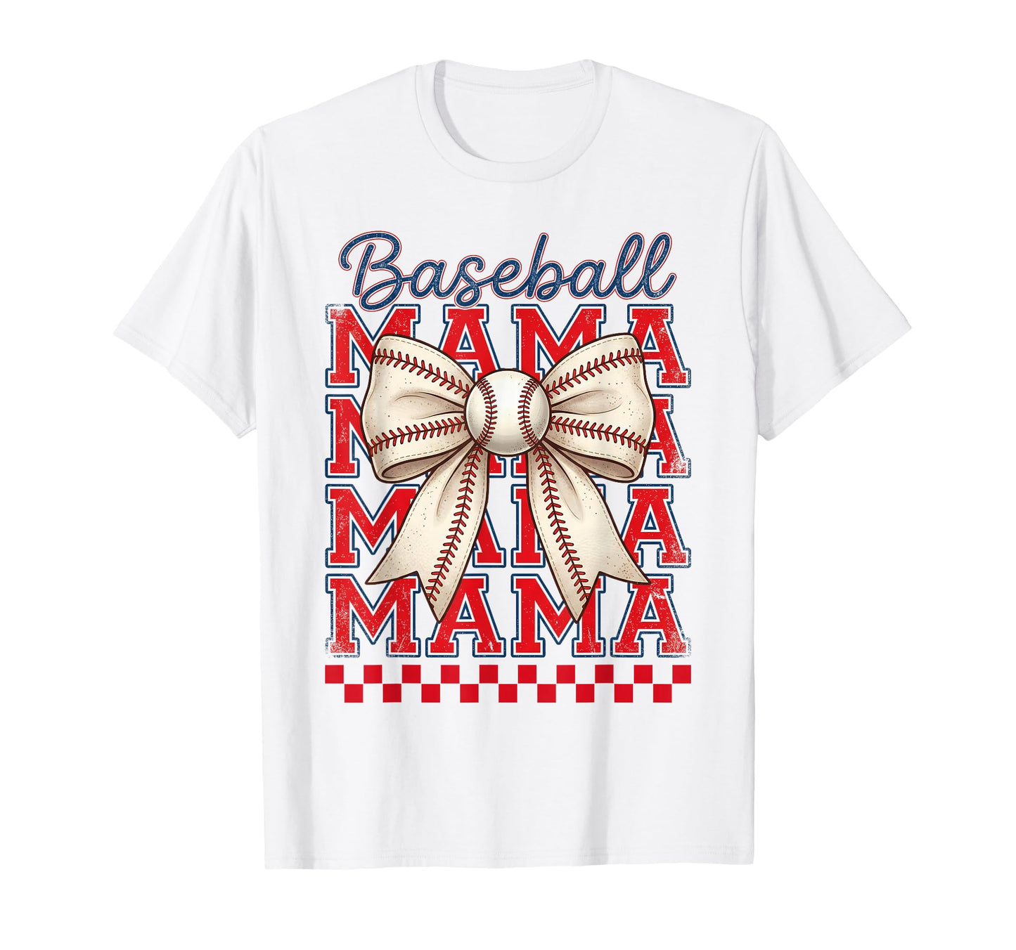 Coquette Baseball Mom Mama Bow Sport T-Shirt - Streetwear Style for Adults - T-Shirt, Sweatshirt, Hoodie