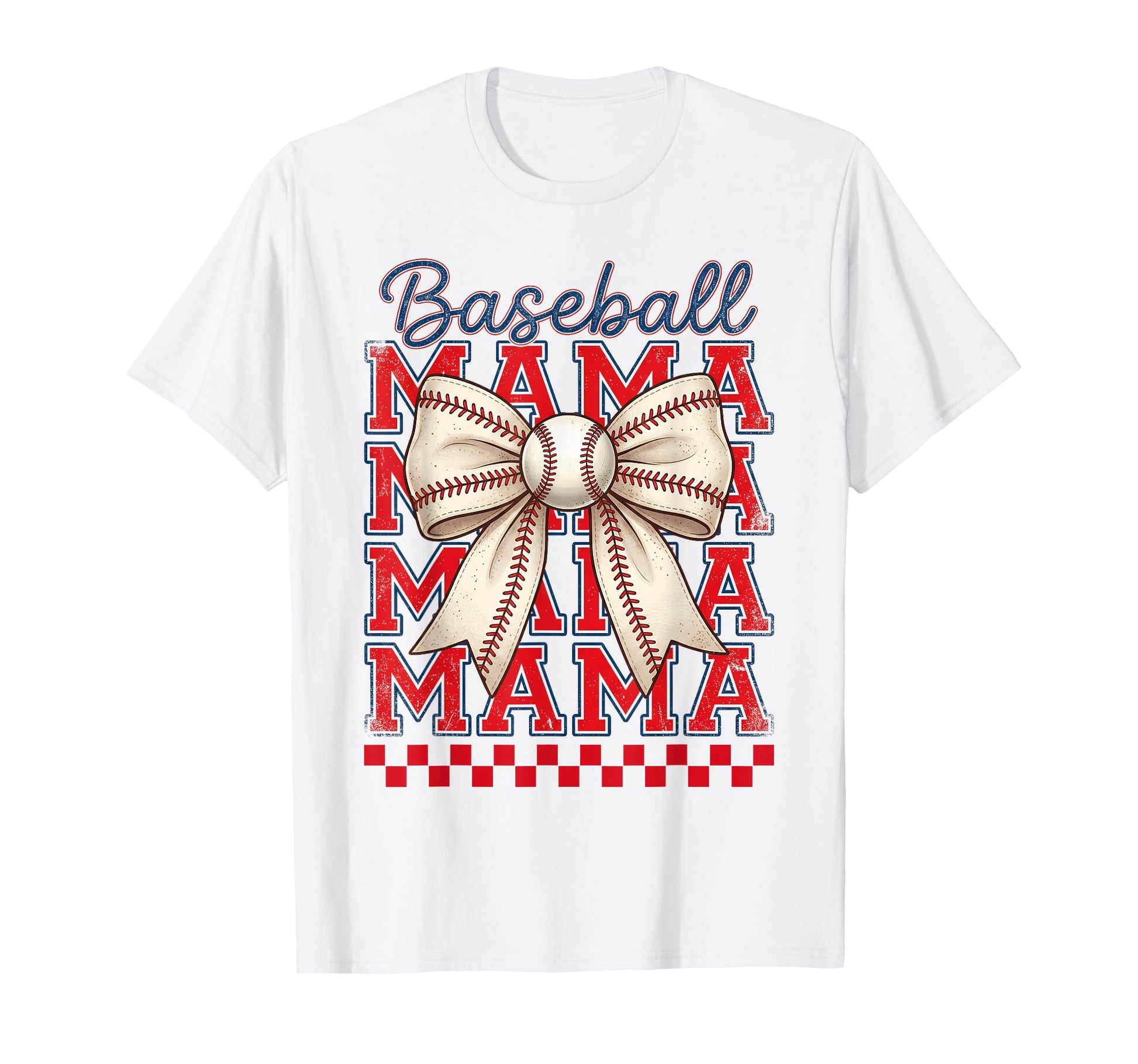 Coquette Baseball Mom Mama Bow Sport T-Shirt - Streetwear Style for Adults - T-Shirt, Sweatshirt, Hoodie