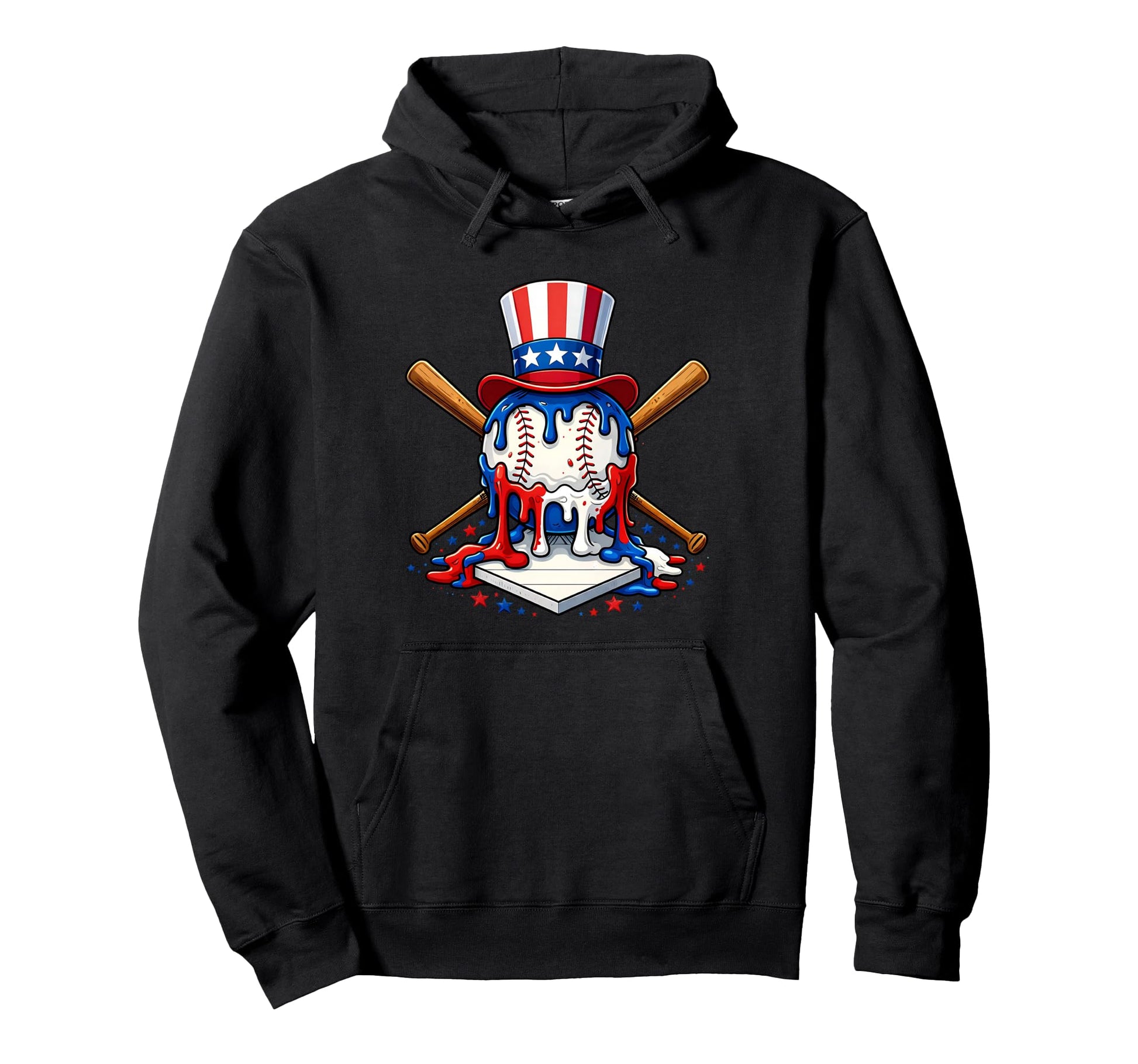 Patriotic 4Th July Baseball Uncle Sam Hat Hoodie - Streetwear Style Unisex - T-Shirt, Sweatshirt, Hoodie