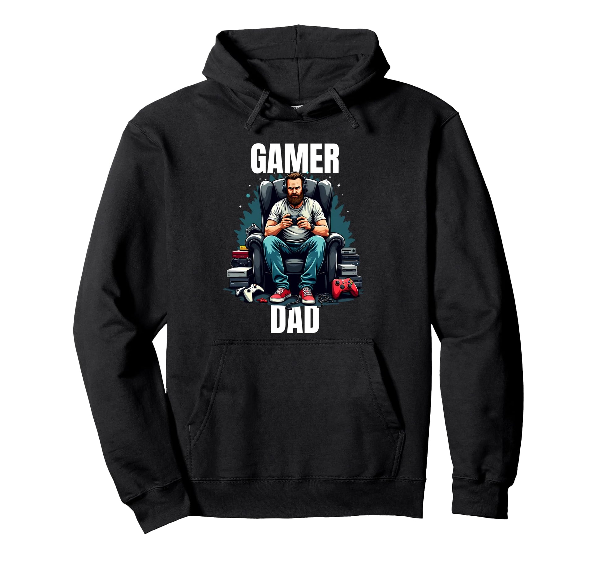 Fathers Day Gift Gamer Dad Hoodie - Streetwear Style for Adults - T-Shirt, Sweatshirt, Hoodie
