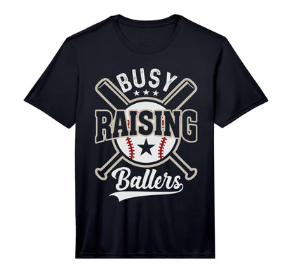 Funny Baseball Busy Raising Ballers T-Shirt - Aesthetic Graphic Unisex - T-Shirt, Sweatshirt, Hoodie