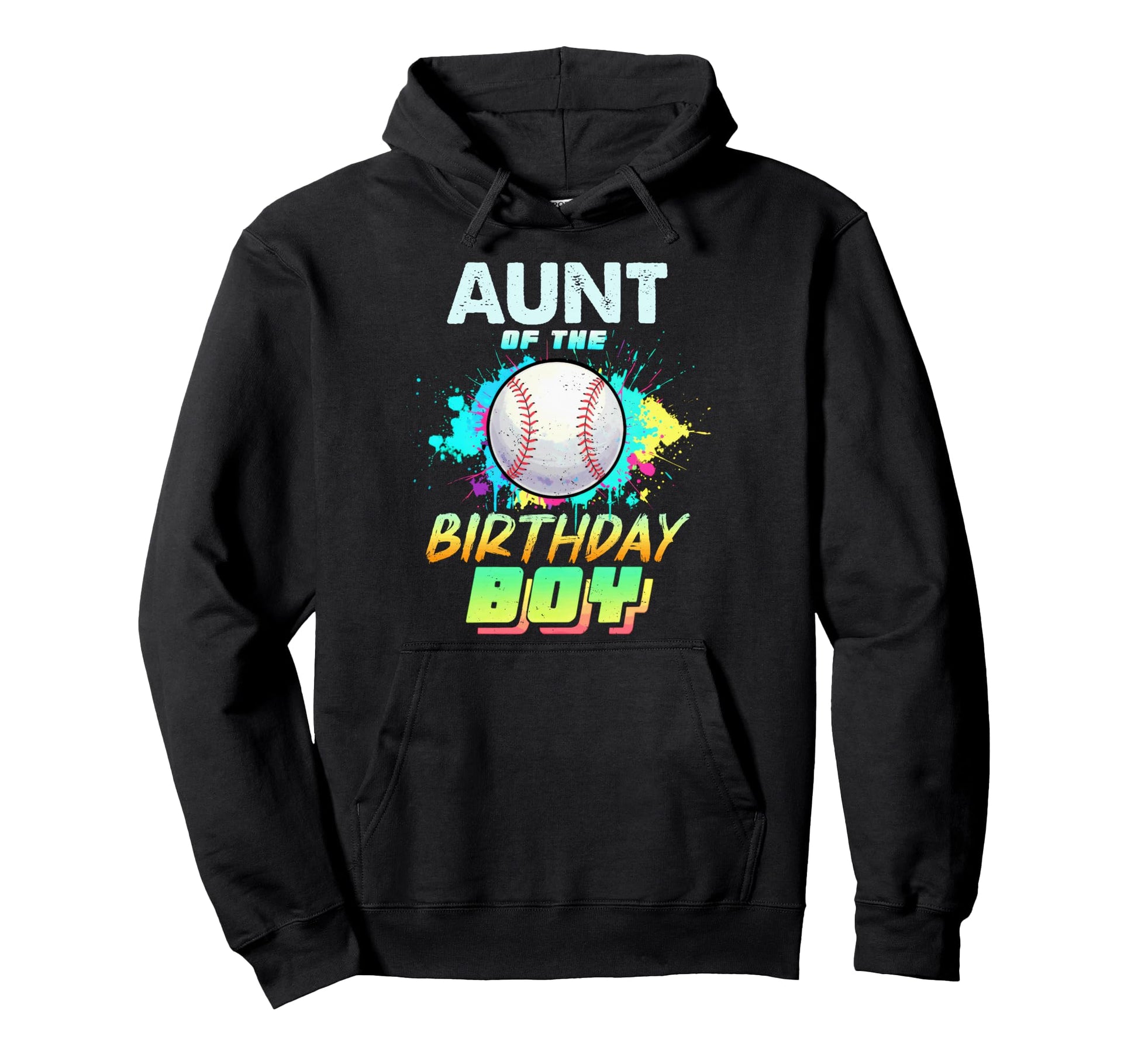 Aunt Birthday Baseball Matching Hoodie - Custom Art Print Men Women - T-Shirt, Sweatshirt, Hoodie