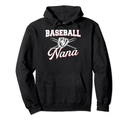 Grandma Baseball Game Baseball Hoodie - Trendy Graphic for Adults - T-Shirt, Sweatshirt, Hoodie