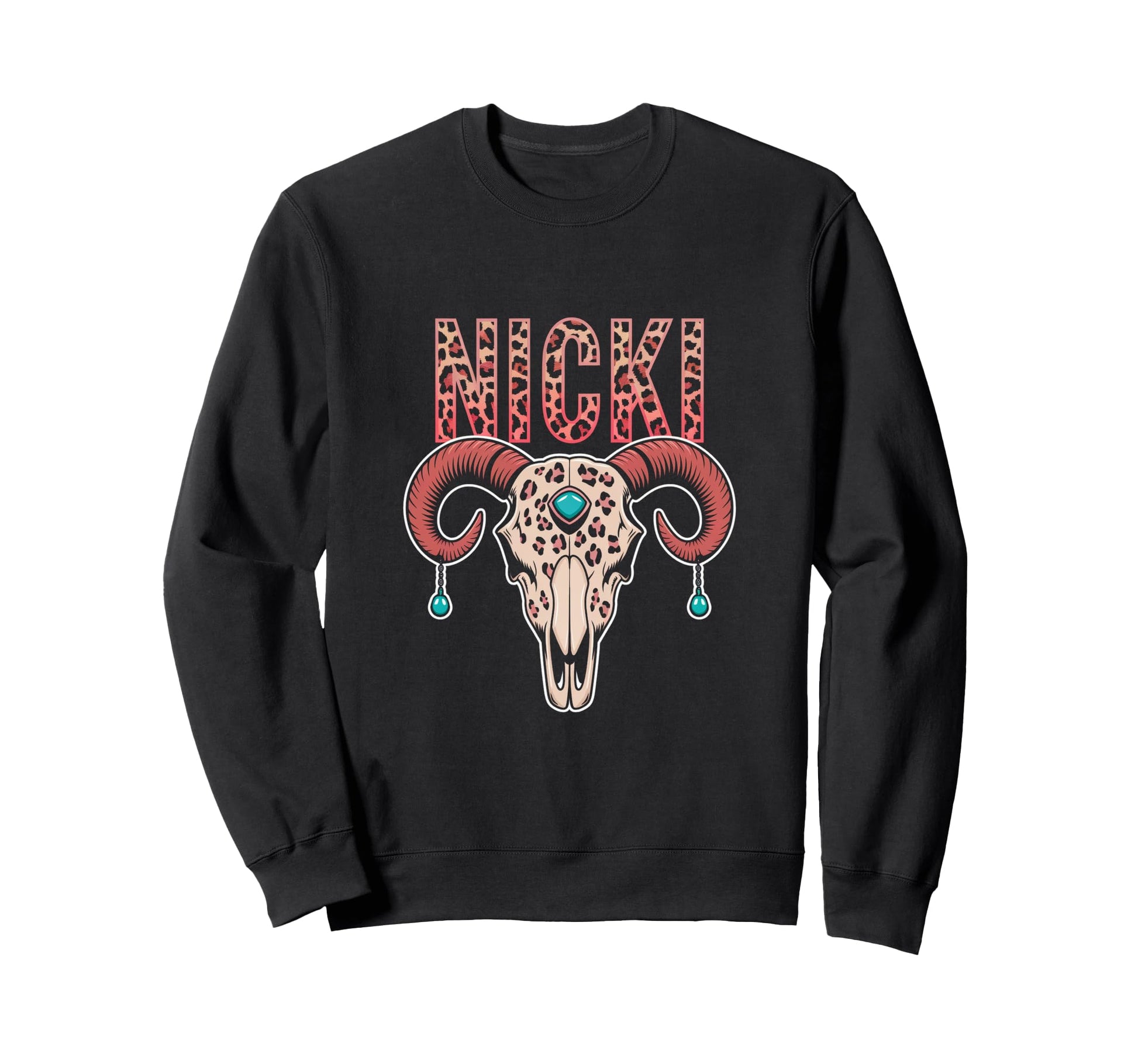 Custom Nicki Name Wife Bull Sweatshirt - Novelty Apparel for Adults - T-Shirt, Sweatshirt, Hoodie