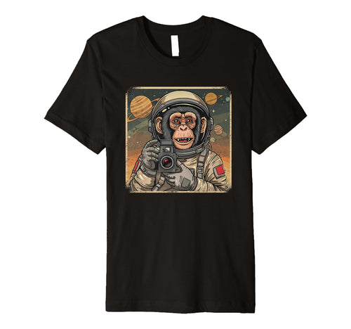 Astronaut Monkey Space Travel Old T-Shirt - Streetwear Style for Adults - T-Shirt, Sweatshirt, Hoodie