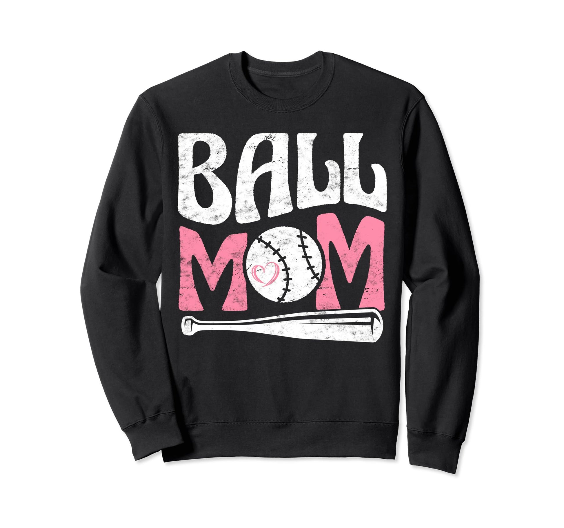 Baseball Mom Pride Heart And Sweatshirt - Casual Everyday Wear Men Women - T-Shirt, Sweatshirt, Hoodie