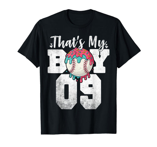 Thats My Baseball 9 Number Mom Dad 9 T-Shirt - Graphic Print for Adults - T-Shirt, Sweatshirt, Hoodie