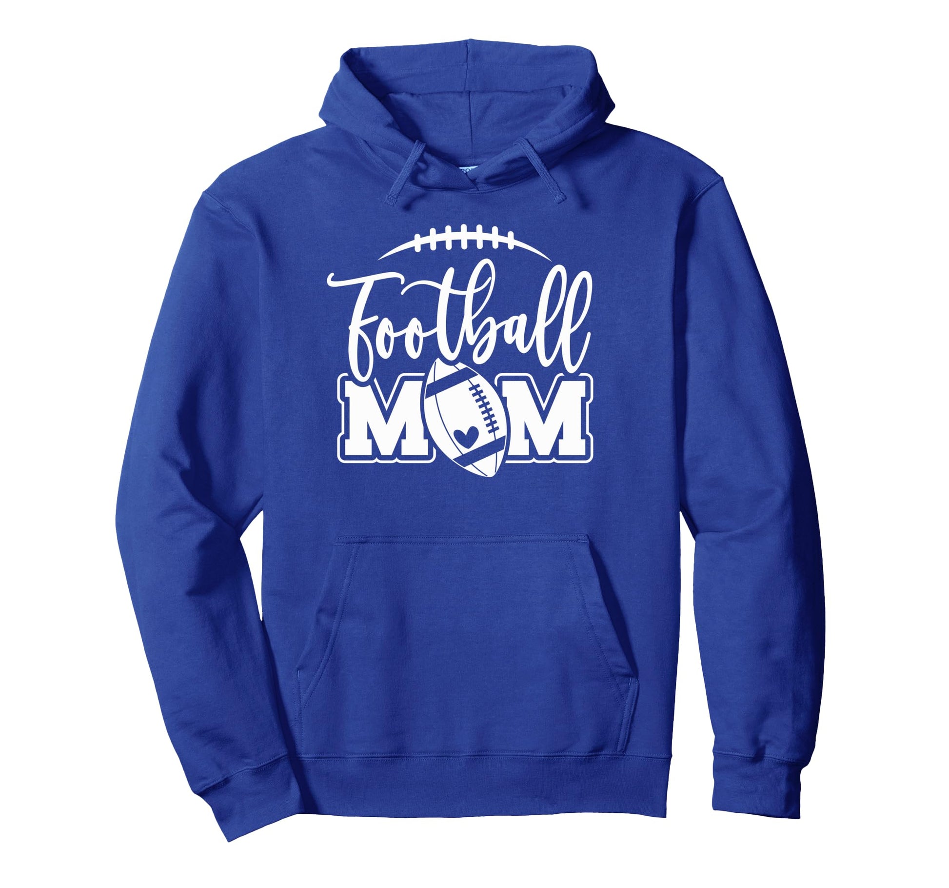 Womens Game Day White And Blue High Hoodie - Fun Novelty Design Men Women - T-Shirt, Sweatshirt, Hoodie