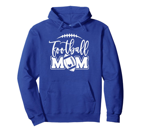 Womens Game Day White And Blue High Hoodie - Fun Novelty Design Men Women - T-Shirt, Sweatshirt, Hoodie