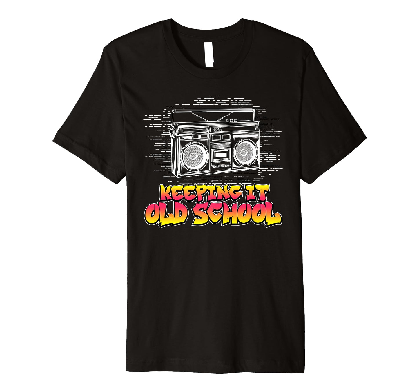 Keeping It Old School Boombox 80S T-Shirt - Aesthetic Graphic Men Women - T-Shirt, Sweatshirt, Hoodie