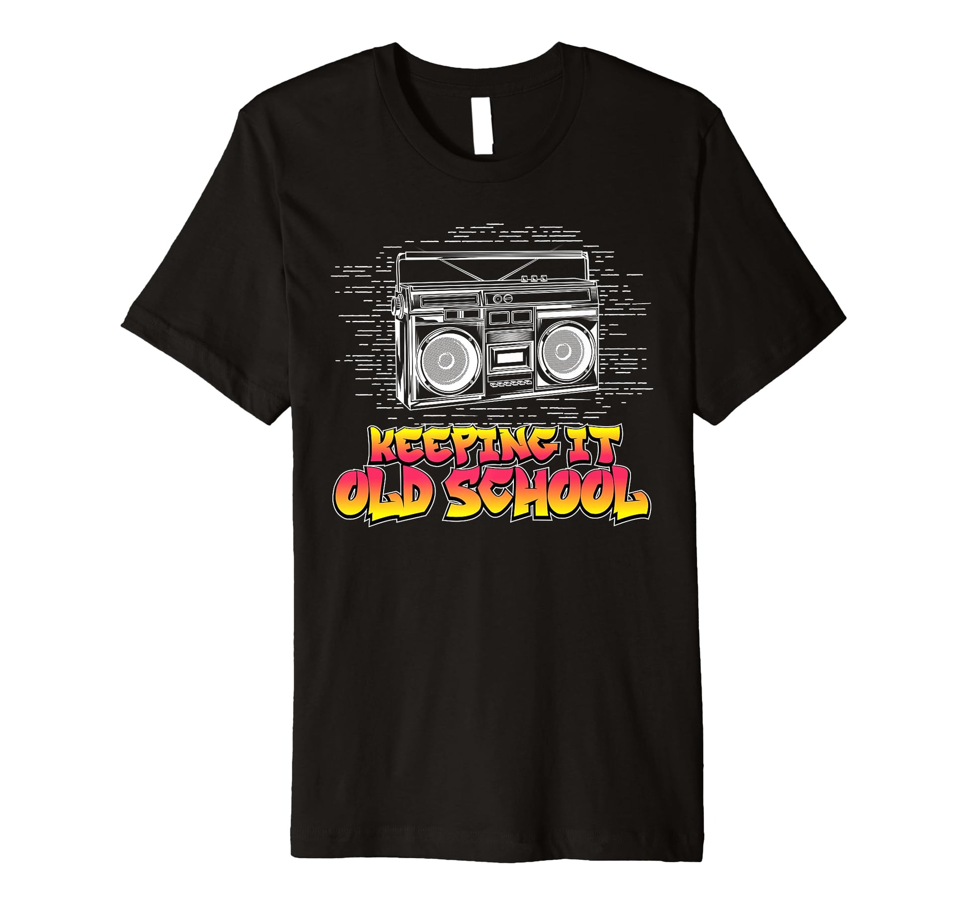 Keeping It Old School Boombox 80S T-Shirt - Aesthetic Graphic Men Women - T-Shirt, Sweatshirt, Hoodie