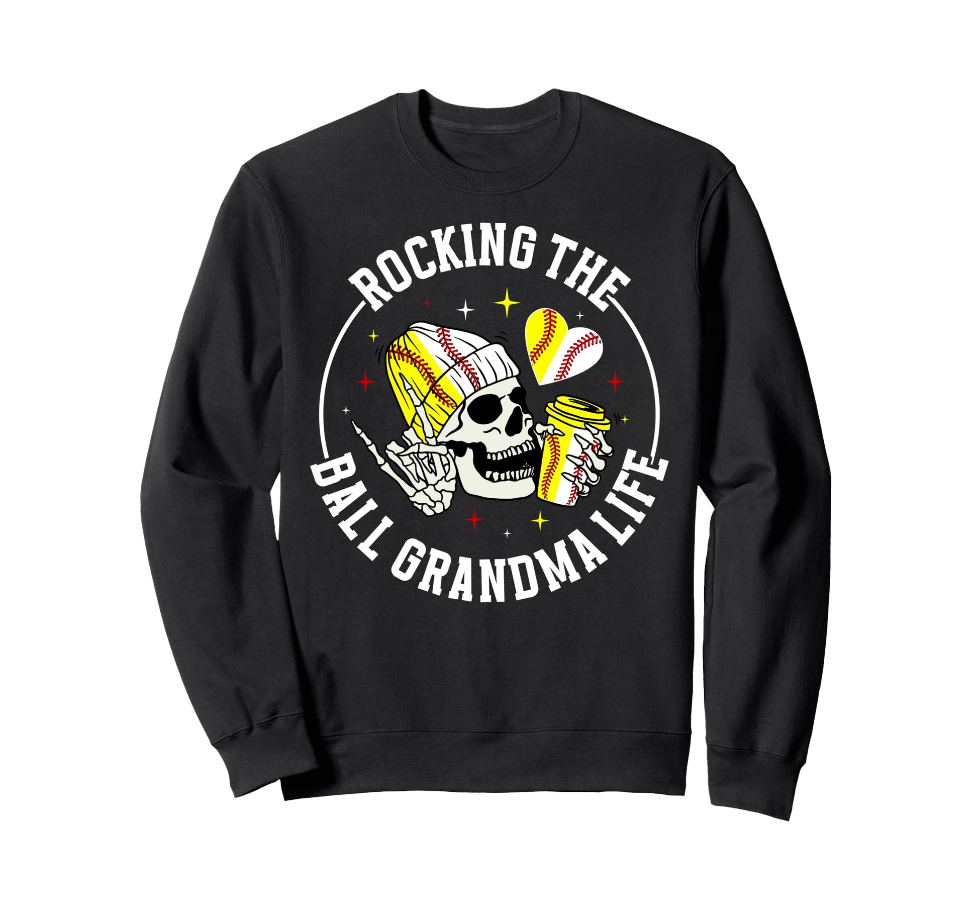 Rocking Ball Grandma Life Softball Sweatshirt - Minimalist Print Unisex - T-Shirt, Sweatshirt, Hoodie