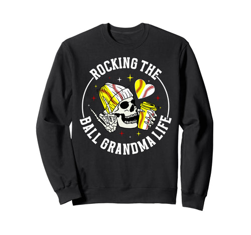 Rocking Ball Grandma Life Softball Sweatshirt - Minimalist Print Unisex - T-Shirt, Sweatshirt, Hoodie