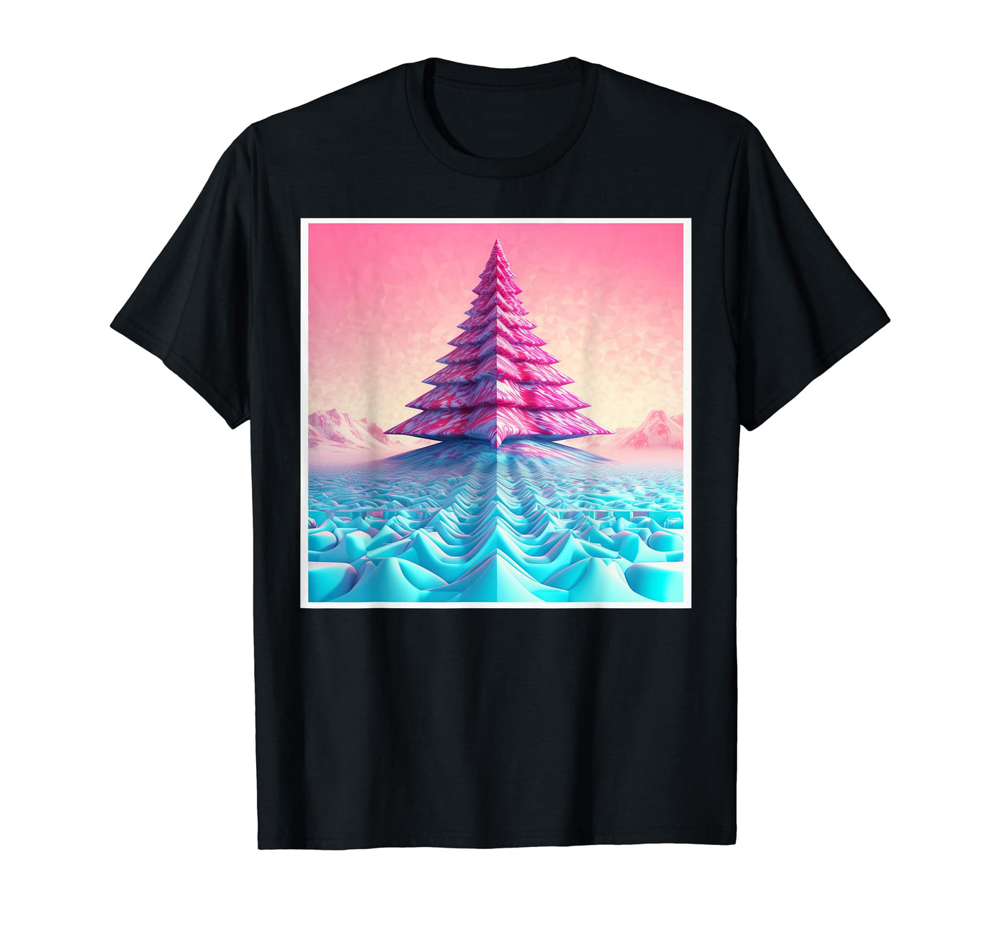 Vaporwave Core Aesthetic Tree Ai T-Shirt - Aesthetic Graphic Men Women - T-Shirt, Sweatshirt, Hoodie
