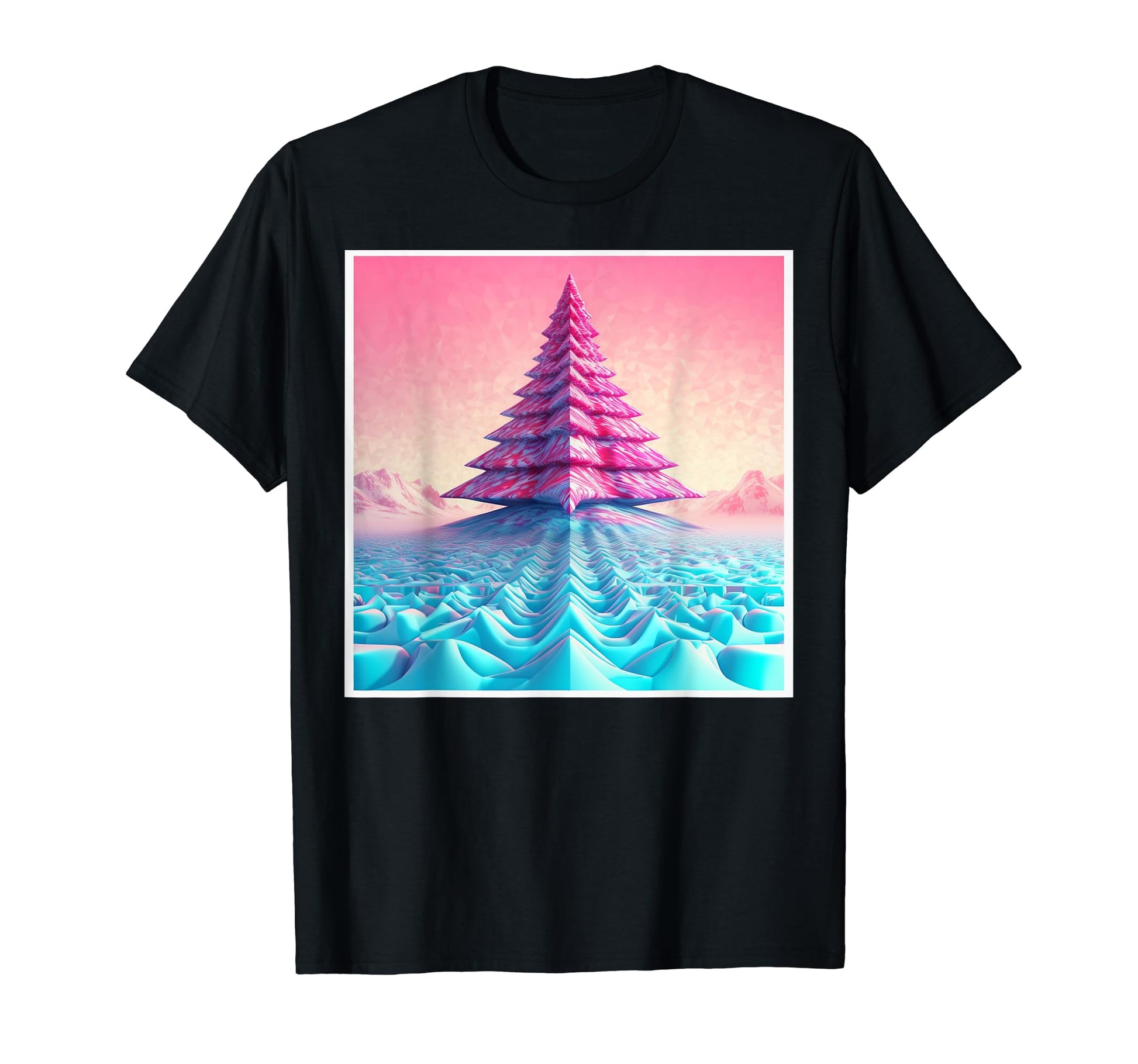 Vaporwave Core Aesthetic Tree Ai T-Shirt - Aesthetic Graphic Men Women - T-Shirt, Sweatshirt, Hoodie