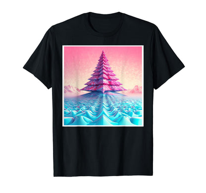 Vaporwave Core Aesthetic Tree Ai T-Shirt - Aesthetic Graphic Men Women - T-Shirt, Sweatshirt, Hoodie