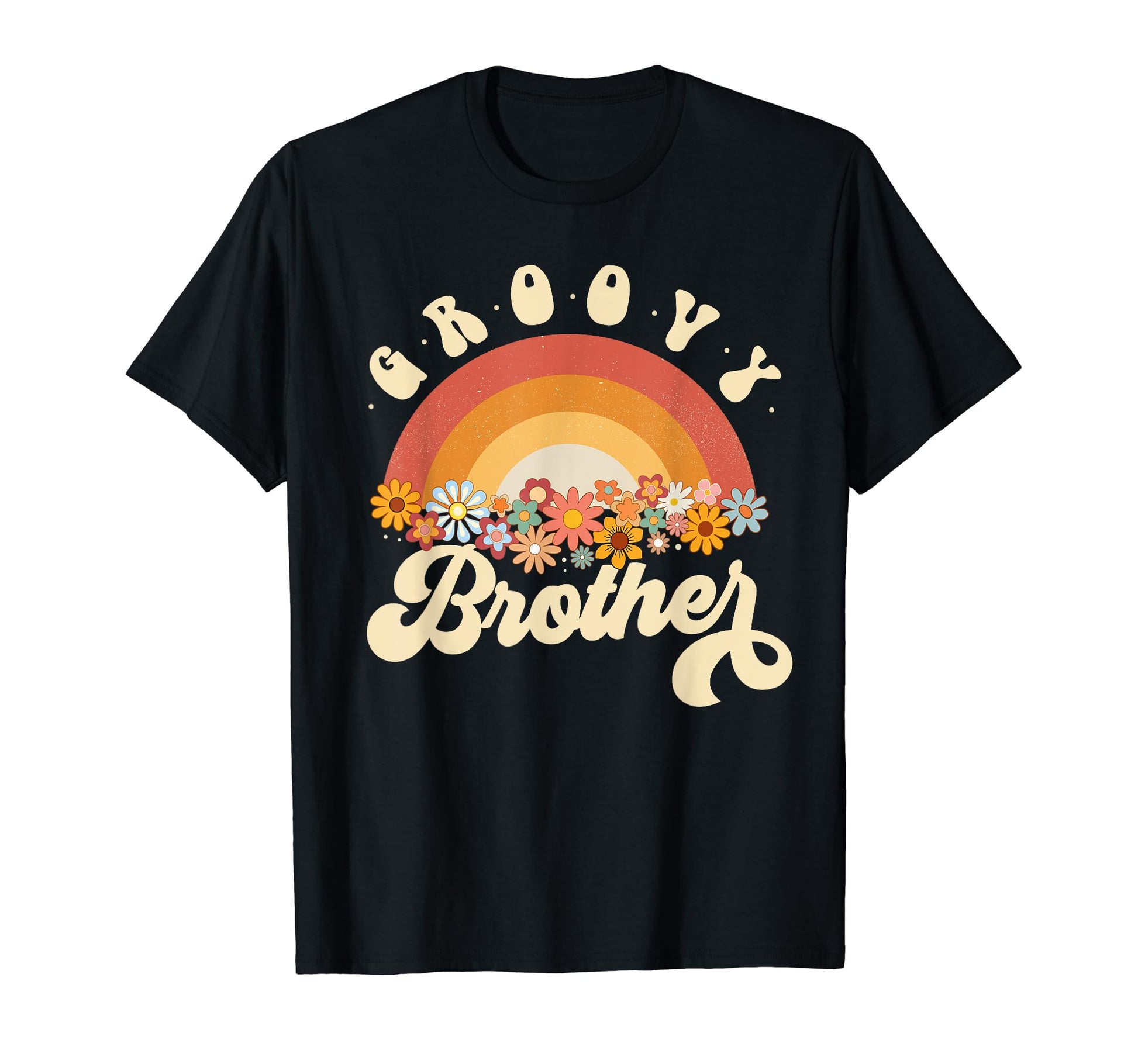 Groovy Brother Rainbow Colorful T-Shirt - Fun Novelty Design for Adults - T-Shirt, Sweatshirt, Hoodie