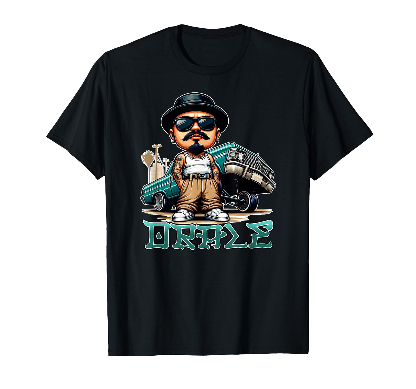 Orale Lowrider Chicano Homie Tattoo T-Shirt - Unique Graphic for Adults - T-Shirt, Sweatshirt, Hoodie
