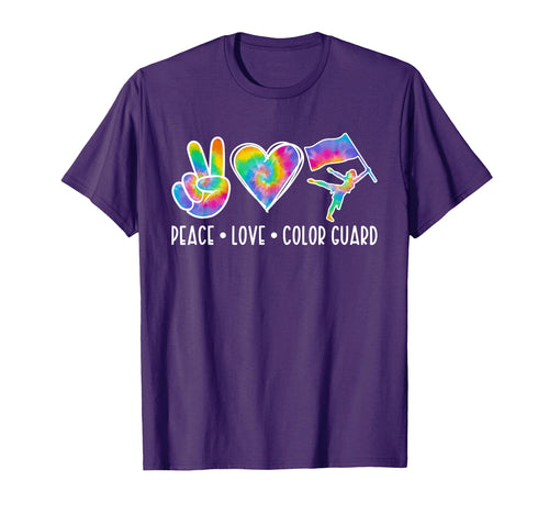 Peace Love Color Guard Color Guard Team T-Shirt - Trendy Graphic Men Women - T-Shirt, Sweatshirt, Hoodie