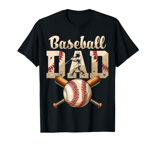 Baseball Sport Lovers Fathers Day T-Shirt - Fun Novelty Design for Adults - T-Shirt, Sweatshirt, Hoodie