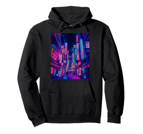 Tokyo Japan Street Japanese Aesthetic Hoodie - Aesthetic Graphic Unisex - T-Shirt, Sweatshirt, Hoodie