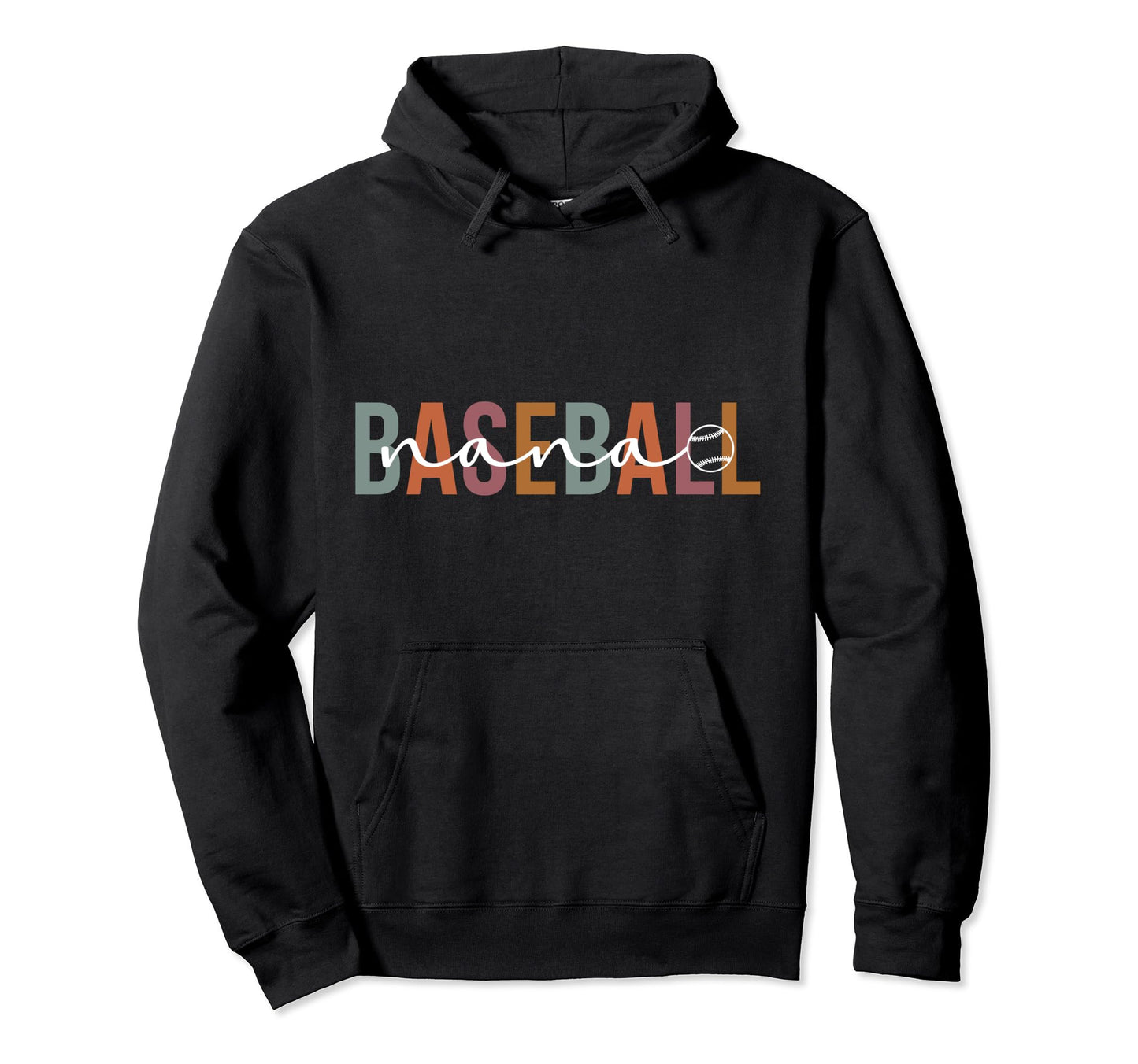 Baseball Nana Grandma Boho Nana Hoodie - Novelty Apparel for Adults - T-Shirt, Sweatshirt, Hoodie