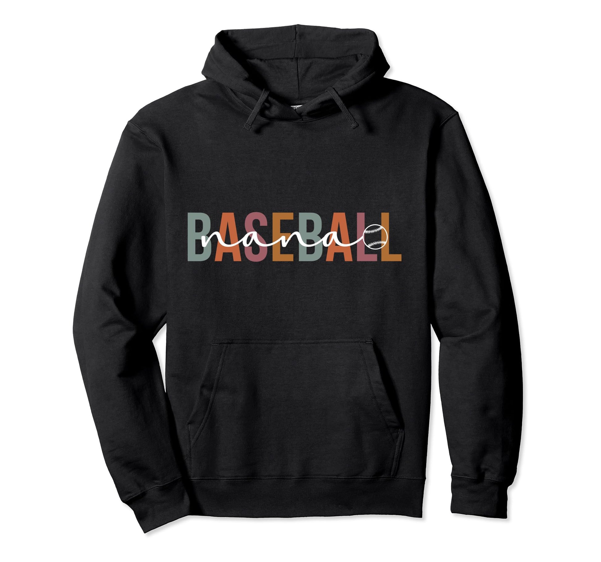 Baseball Nana Grandma Boho Nana Hoodie - Novelty Apparel for Adults - T-Shirt, Sweatshirt, Hoodie
