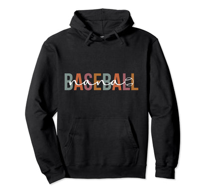 Baseball Nana Grandma Boho Nana Hoodie - Novelty Apparel for Adults - T-Shirt, Sweatshirt, Hoodie