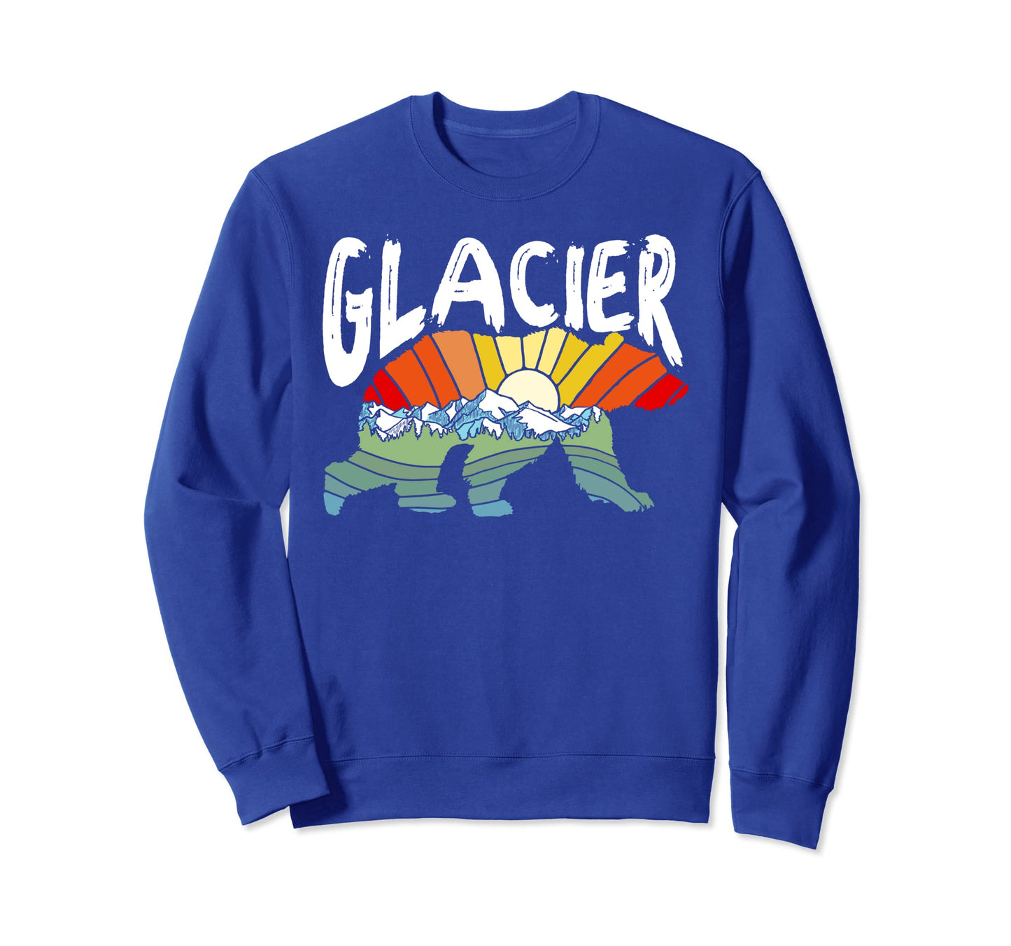 Glacier National Park Grizzly Bear Sweatshirt - Novelty Apparel Men Women - T-Shirt, Sweatshirt, Hoodie
