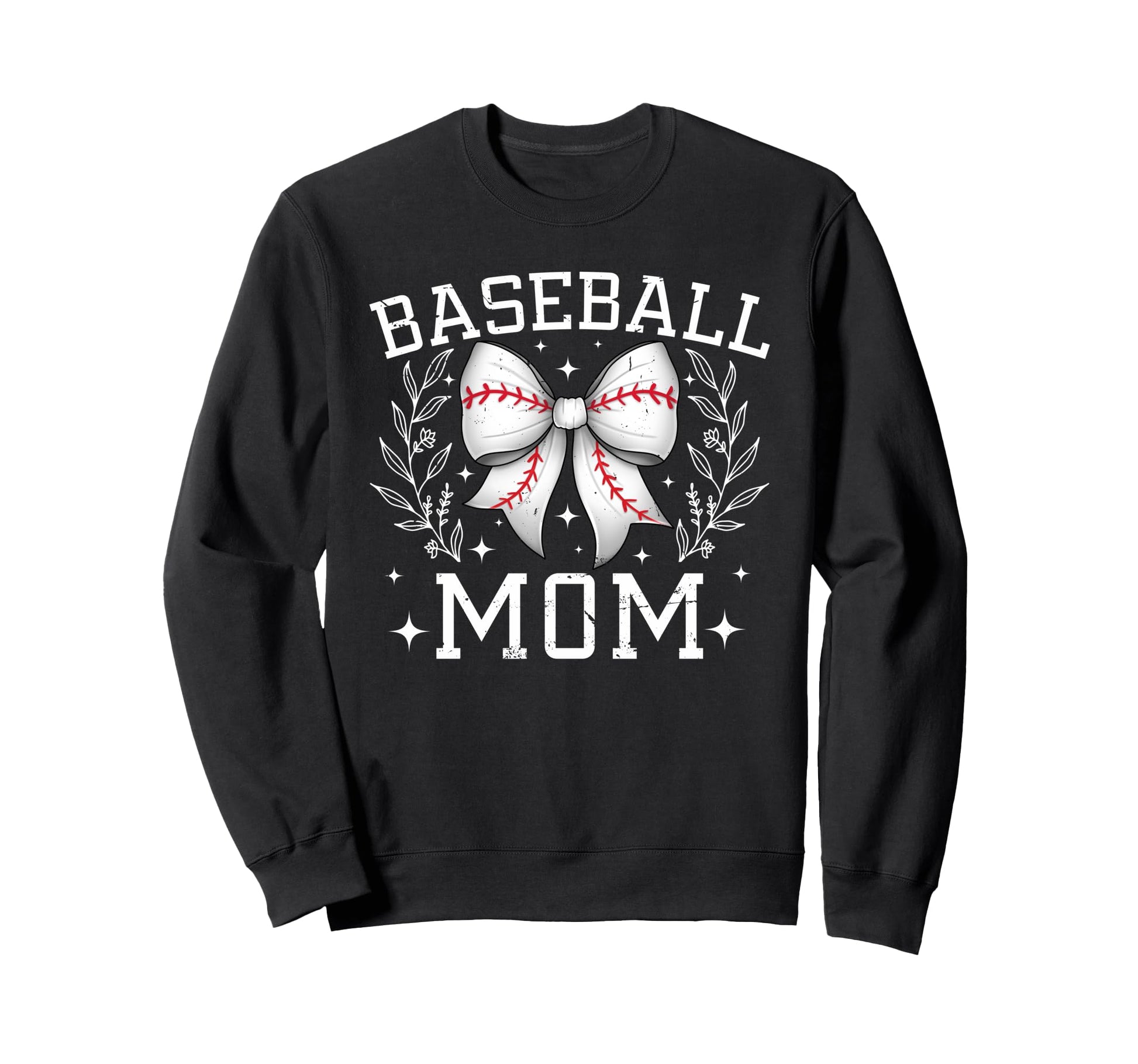 Coquette Bow Baseball Mom Game Sweatshirt - Casual Everyday Wear Unisex - T-Shirt, Sweatshirt, Hoodie