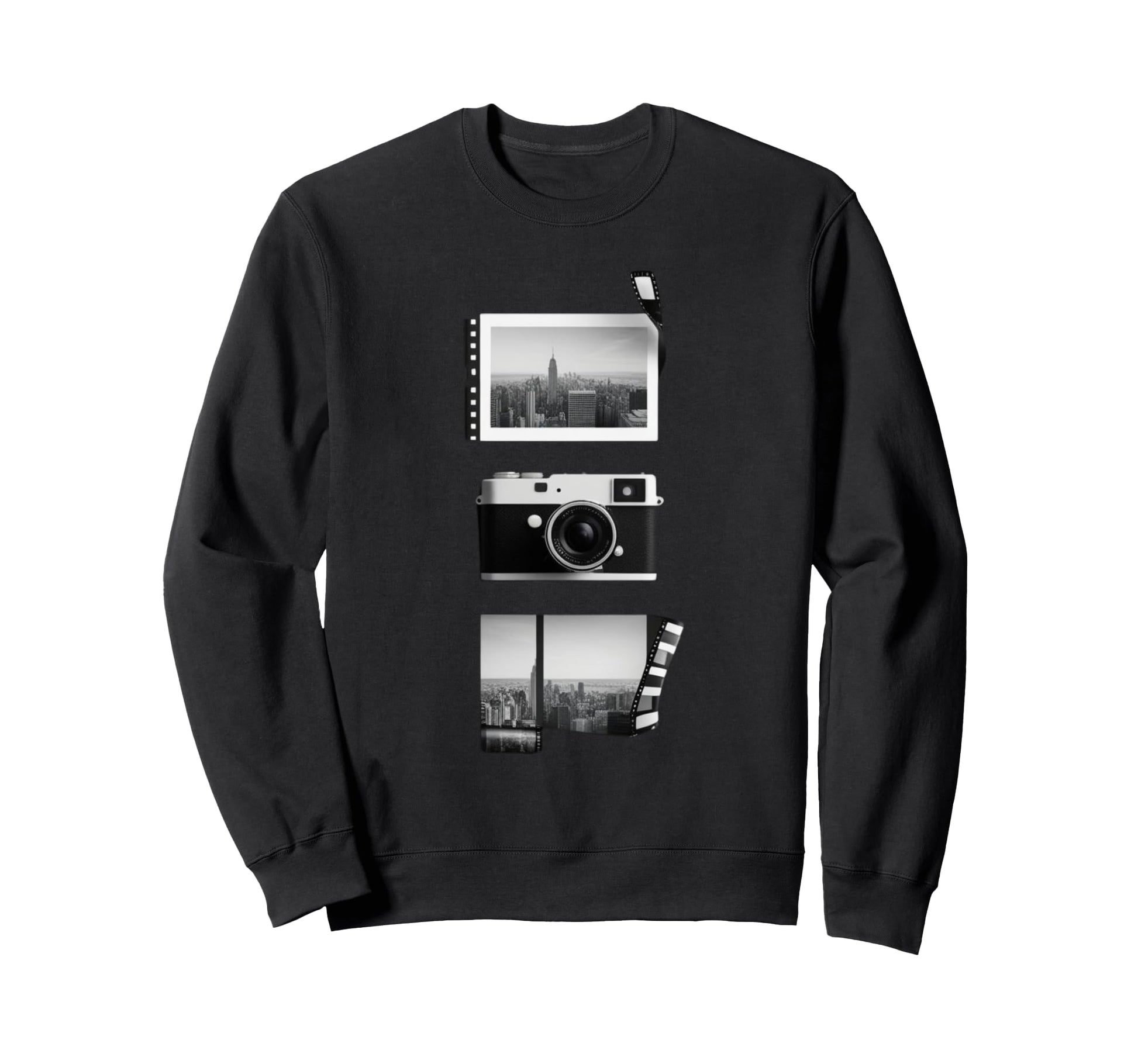 New York City Camera Film Strip Sweatshirt - Novelty Apparel Men Women - T-Shirt, Sweatshirt, Hoodie