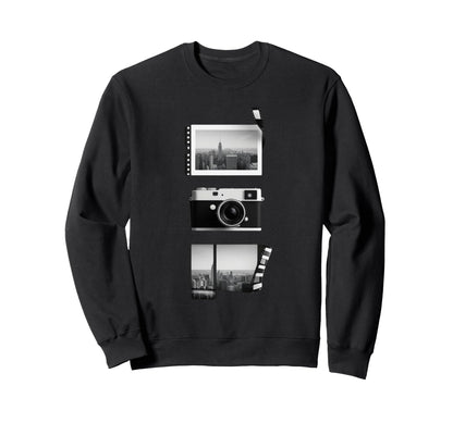 New York City Camera Film Strip Sweatshirt - Novelty Apparel Men Women - T-Shirt, Sweatshirt, Hoodie