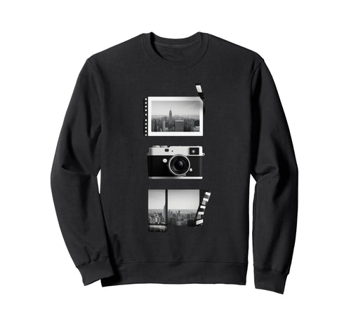 New York City Camera Film Strip Sweatshirt - Novelty Apparel Men Women - T-Shirt, Sweatshirt, Hoodie