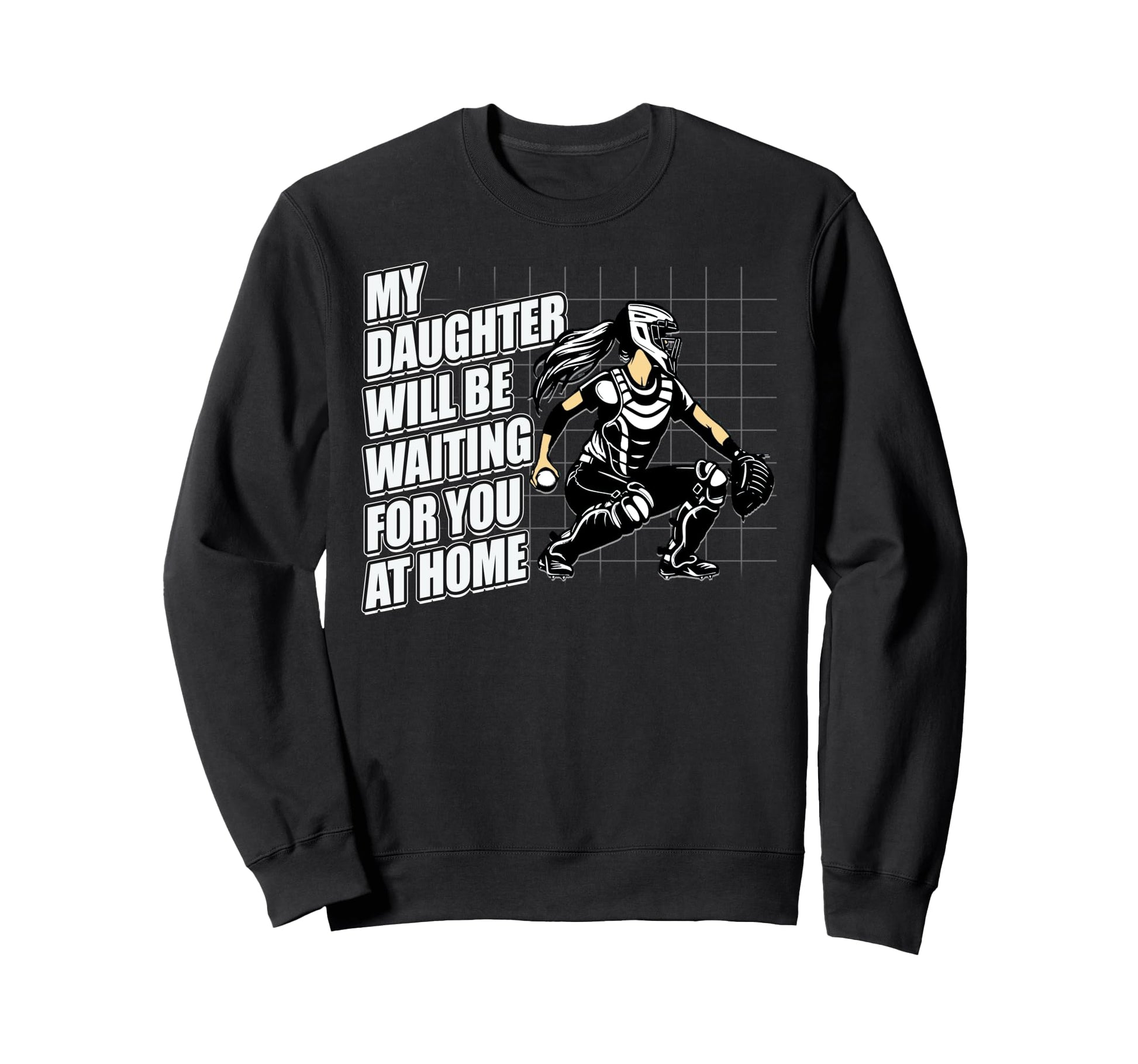 Softball Catcher Proud Mom Sweatshirt - Casual Everyday Wear for Adults - T-Shirt, Sweatshirt, Hoodie