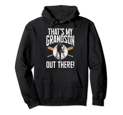 Thats My Grandson Out There Grandpa Hoodie - Minimalist Print Men Women - T-Shirt, Sweatshirt, Hoodie
